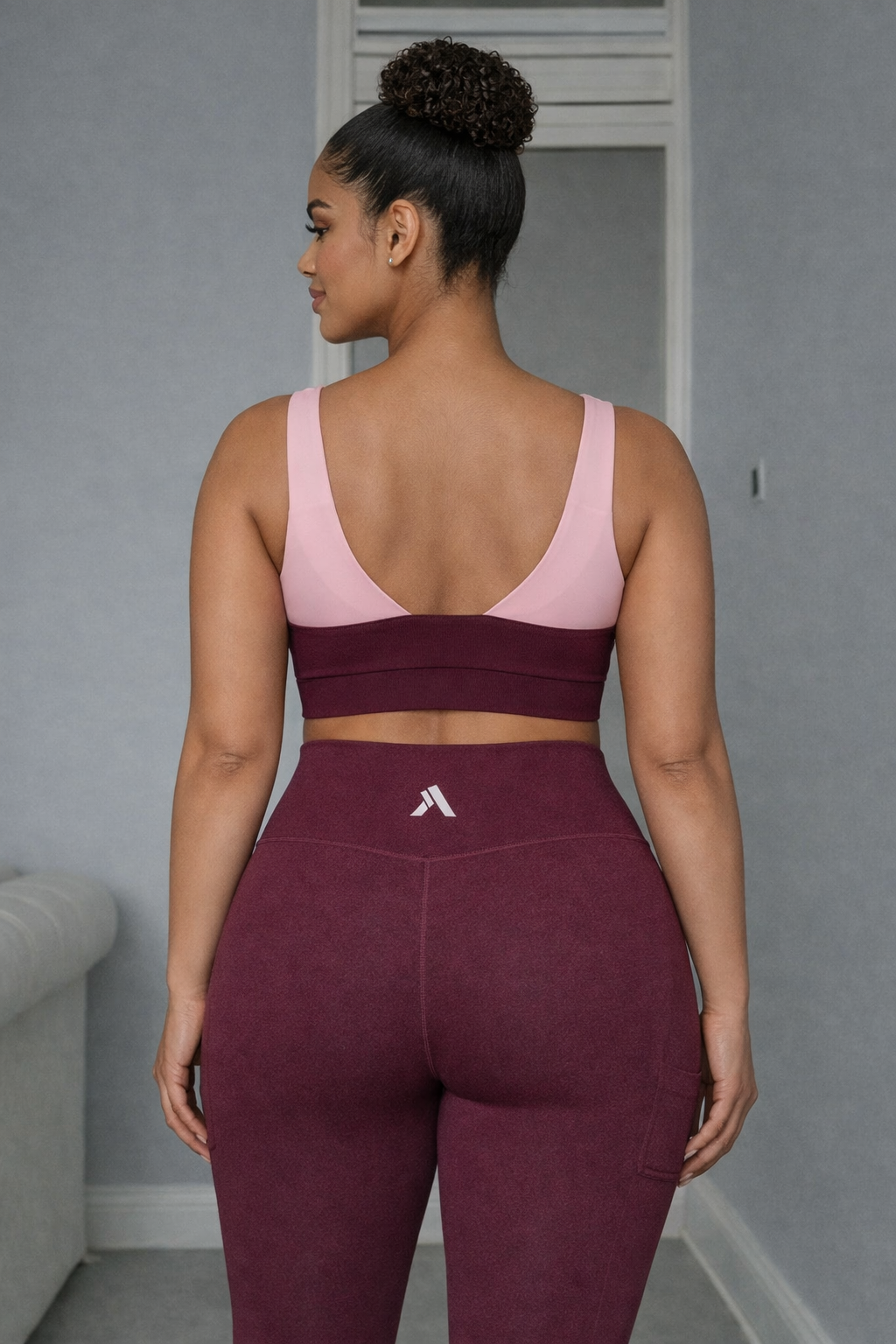 Blush/wine Activewear set